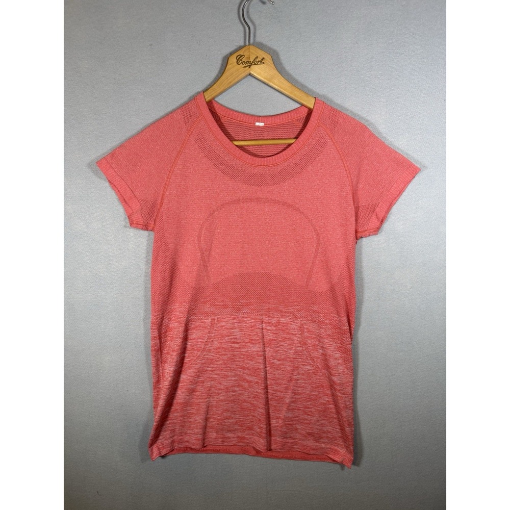 Lululemon Swiftly Tech Short Sleeve Coral Woman's 10 Athletic Gym Running